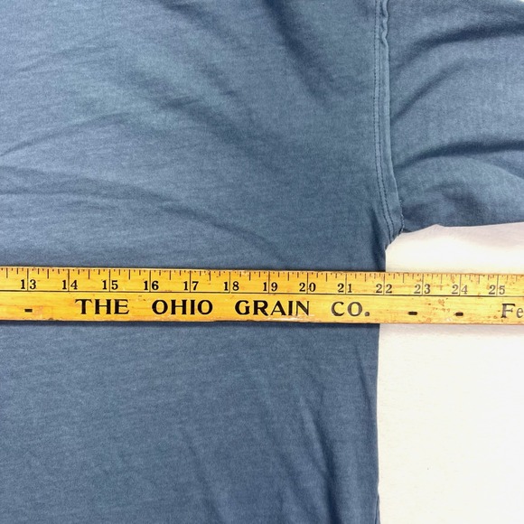 We The Free Funnel Neck Top Womens S Blue Oversized Boho Cotton OB1122008 - Picture 8 of 9